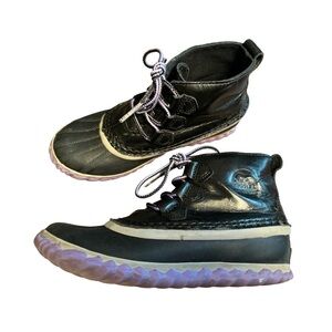 Sorel Kids 2 Duck Snow Boots Winter Rain Shoes Purple Black Out n About